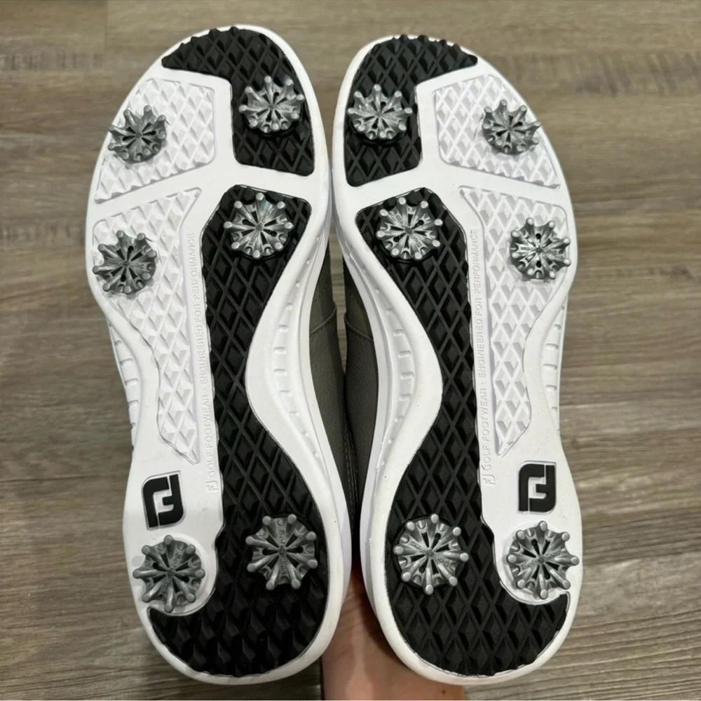 FootJoy Contour Series Grey Spike Athletic Golf Shoes Sneakers 54129